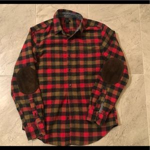 J. Crew Flannel. Cotton 70% wool 30%